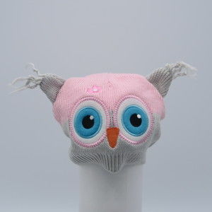 Unknown Girls Gray | Pink Hat size: *0-6 Months